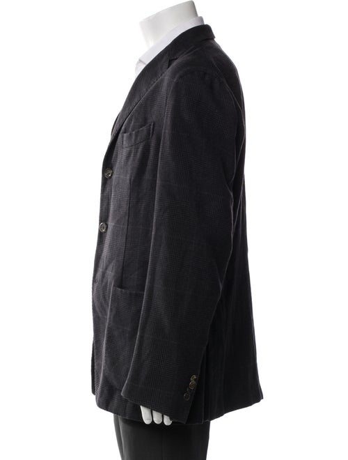 Boglioli Wool Plaid Print Blazer