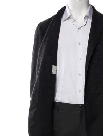 Boglioli Wool Plaid Print Blazer