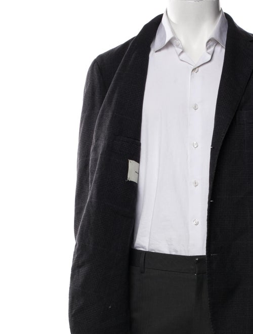 Boglioli Wool Plaid Print Blazer