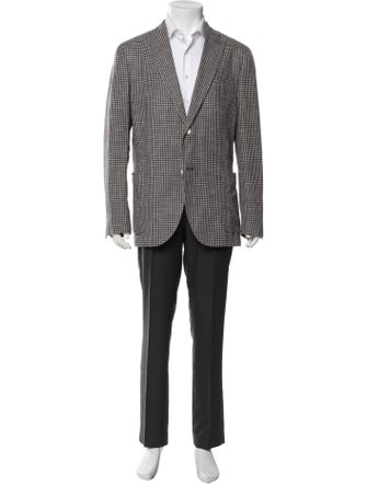 Boglioli Houndstooth Print Blazer