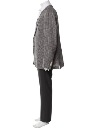 Boglioli Houndstooth Print Blazer