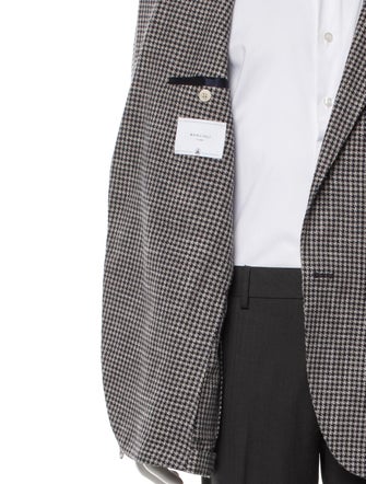 Boglioli Houndstooth Print Blazer