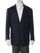 Boglioli Wool Plaid Print Blazer