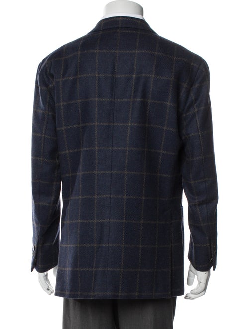 Boglioli Wool Plaid Print Blazer