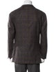 Boglioli Virgin Wool Plaid Print Blazer