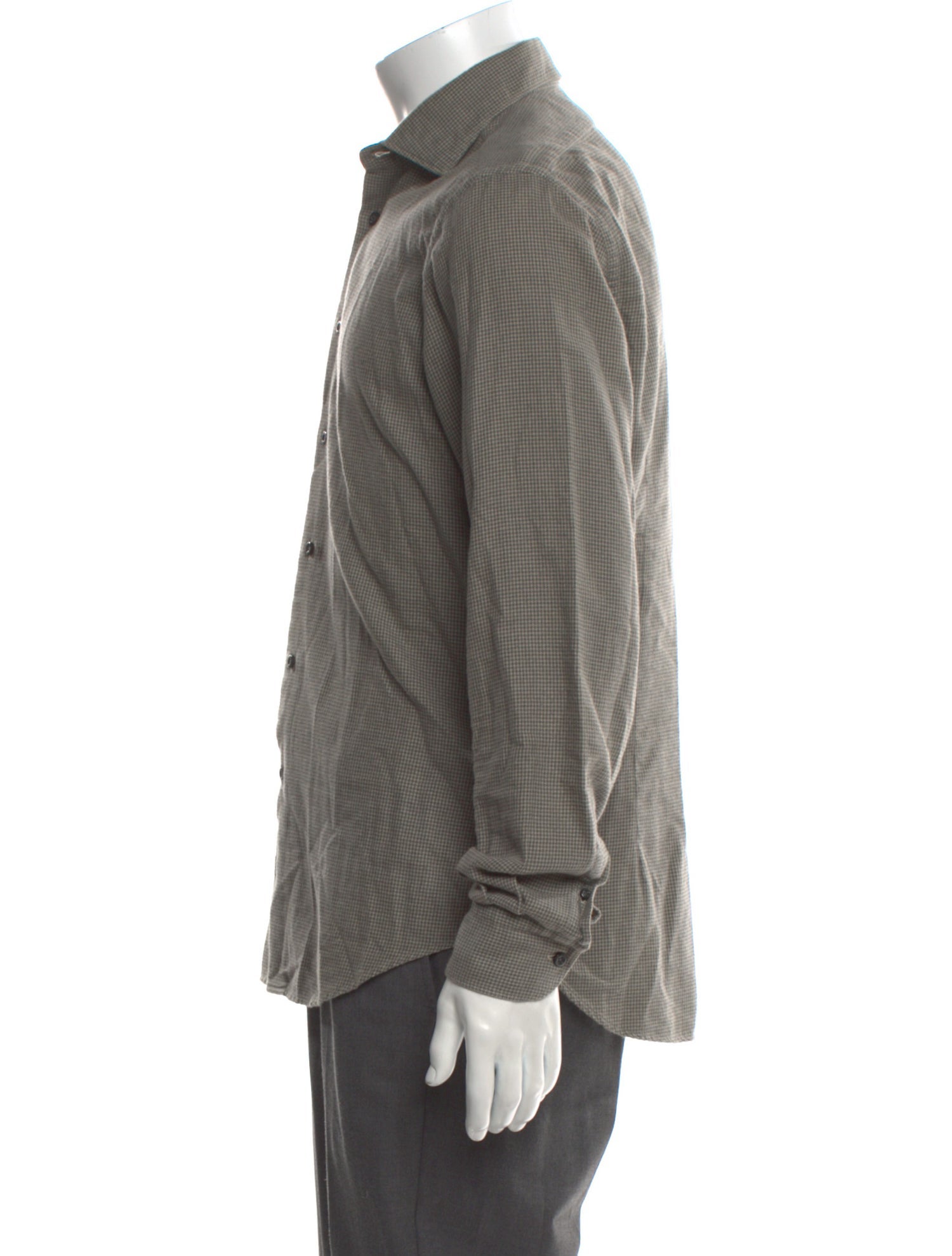 Boglioli Plaid Print Long Sleeve Shirt