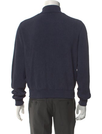 Boglioli Mock Neck Long Sleeve Cardigan