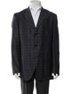 Boglioli Virgin Wool Plaid Print Blazer