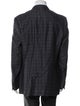 Boglioli Virgin Wool Plaid Print Blazer