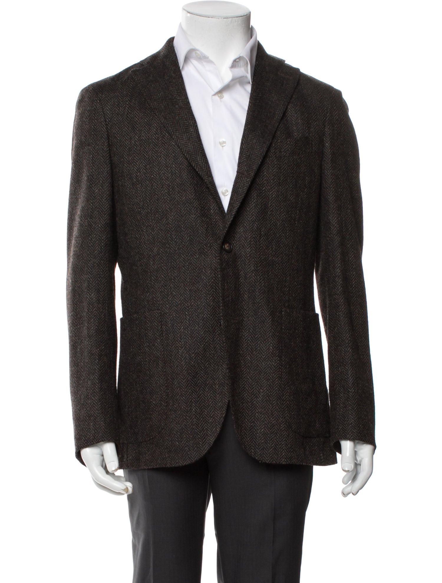 Boglioli Virgin Wool Tweed Pattern Blazer