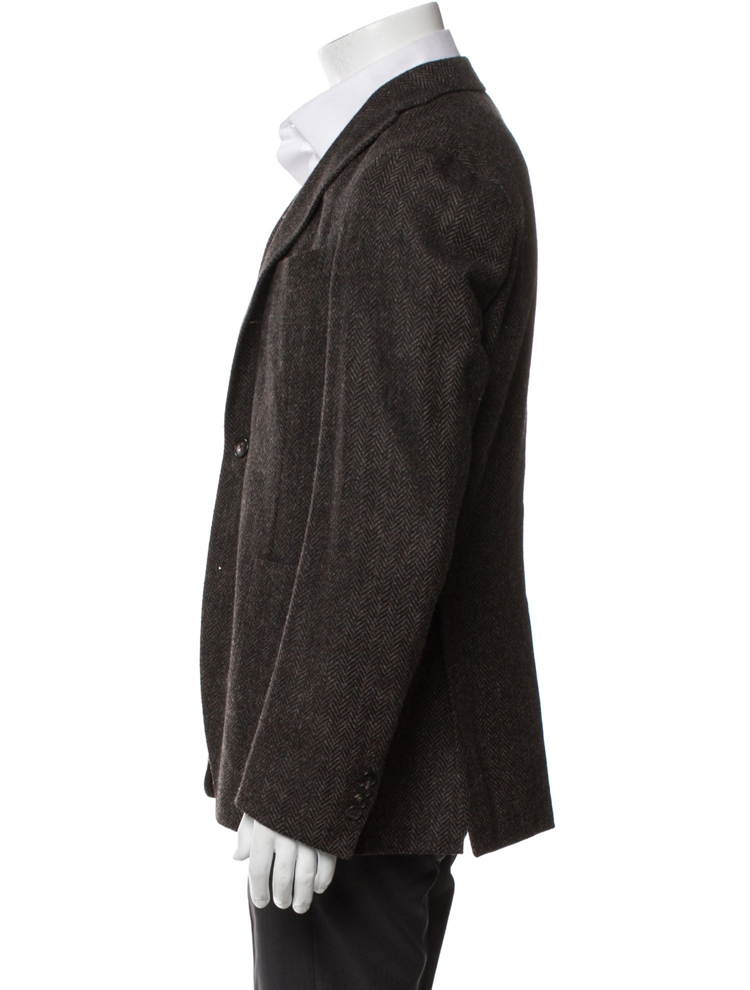 Boglioli Virgin Wool Tweed Pattern Blazer