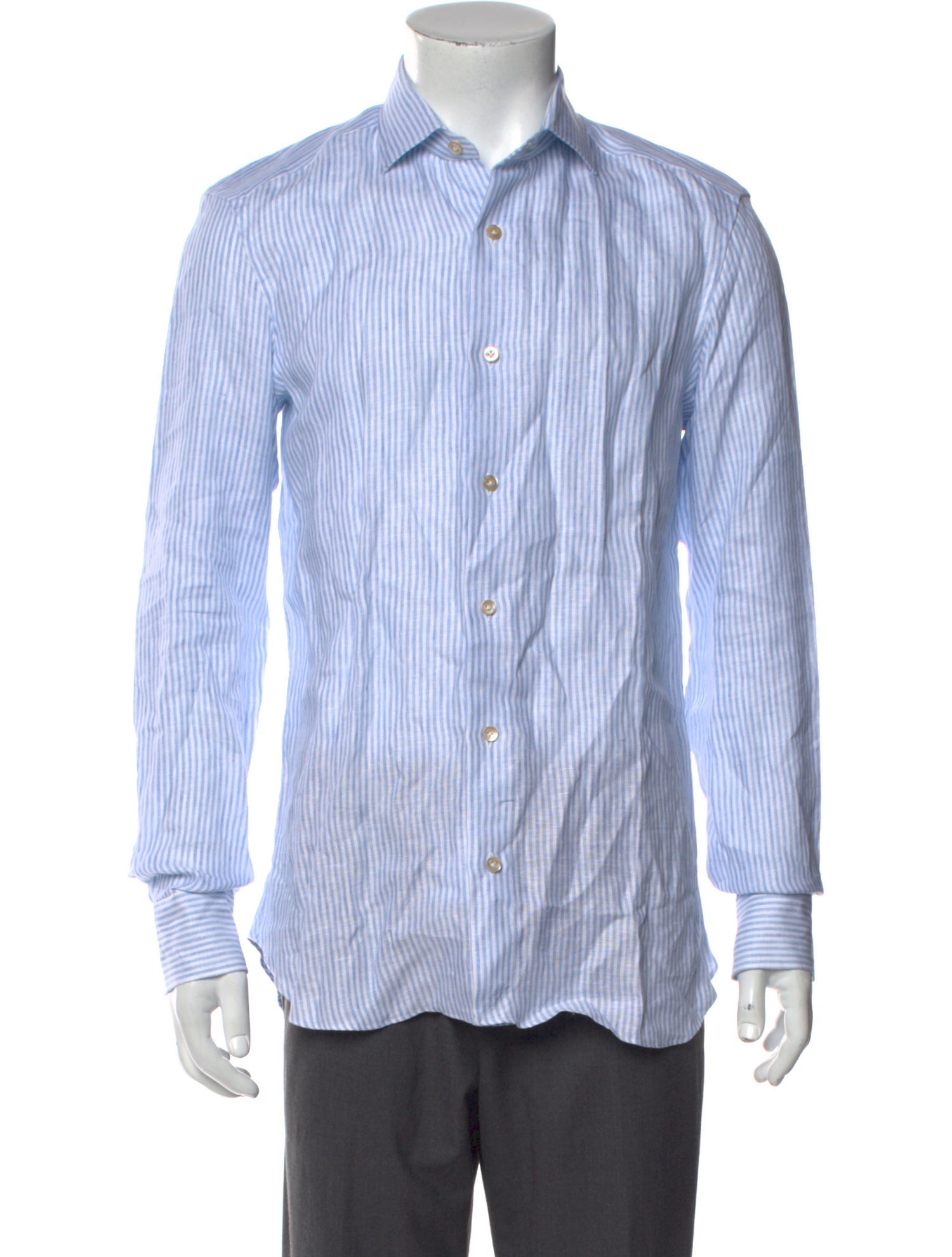 Boglioli Striped Long Sleeve Dress Shirt