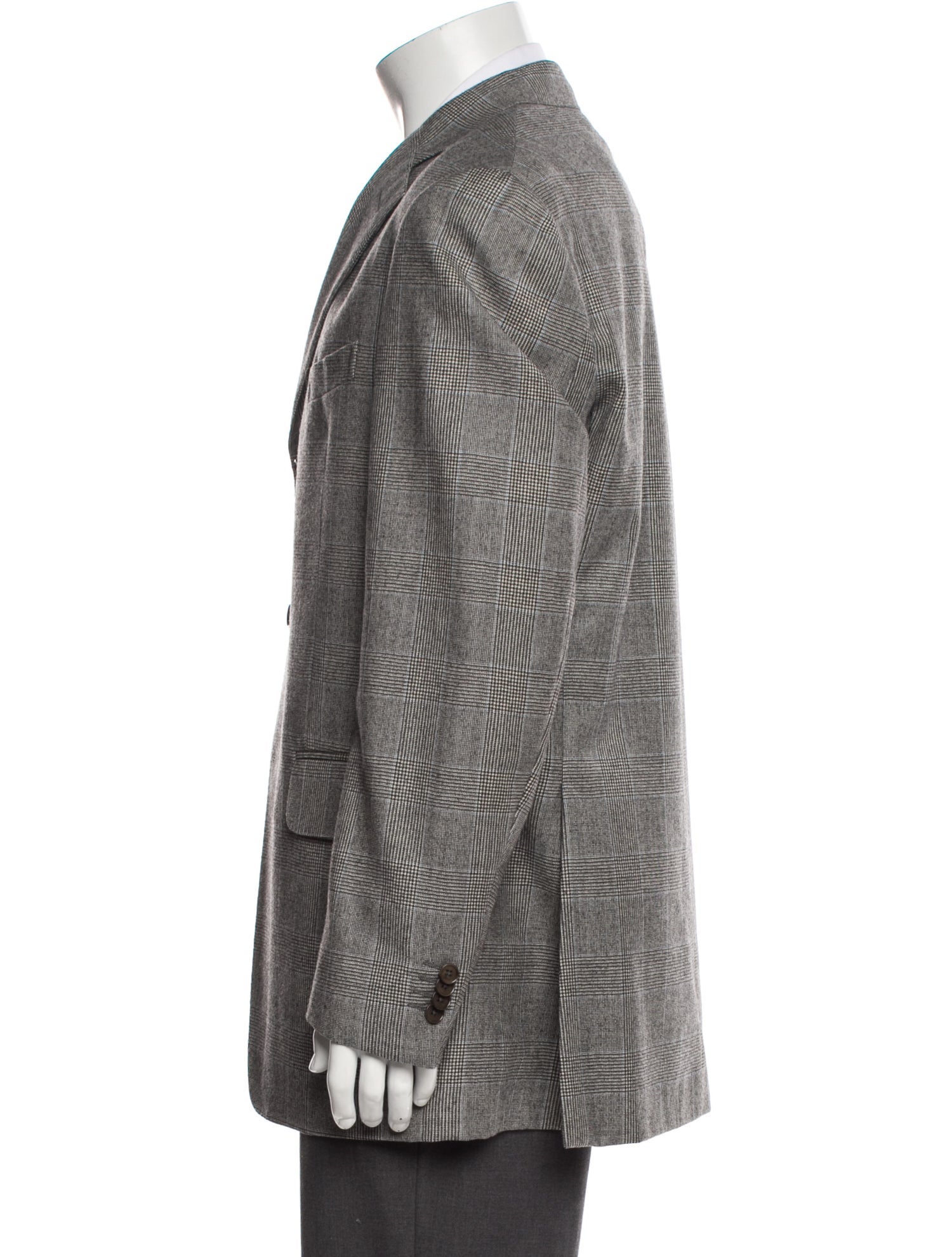 Boglioli Plaid Print Blazer