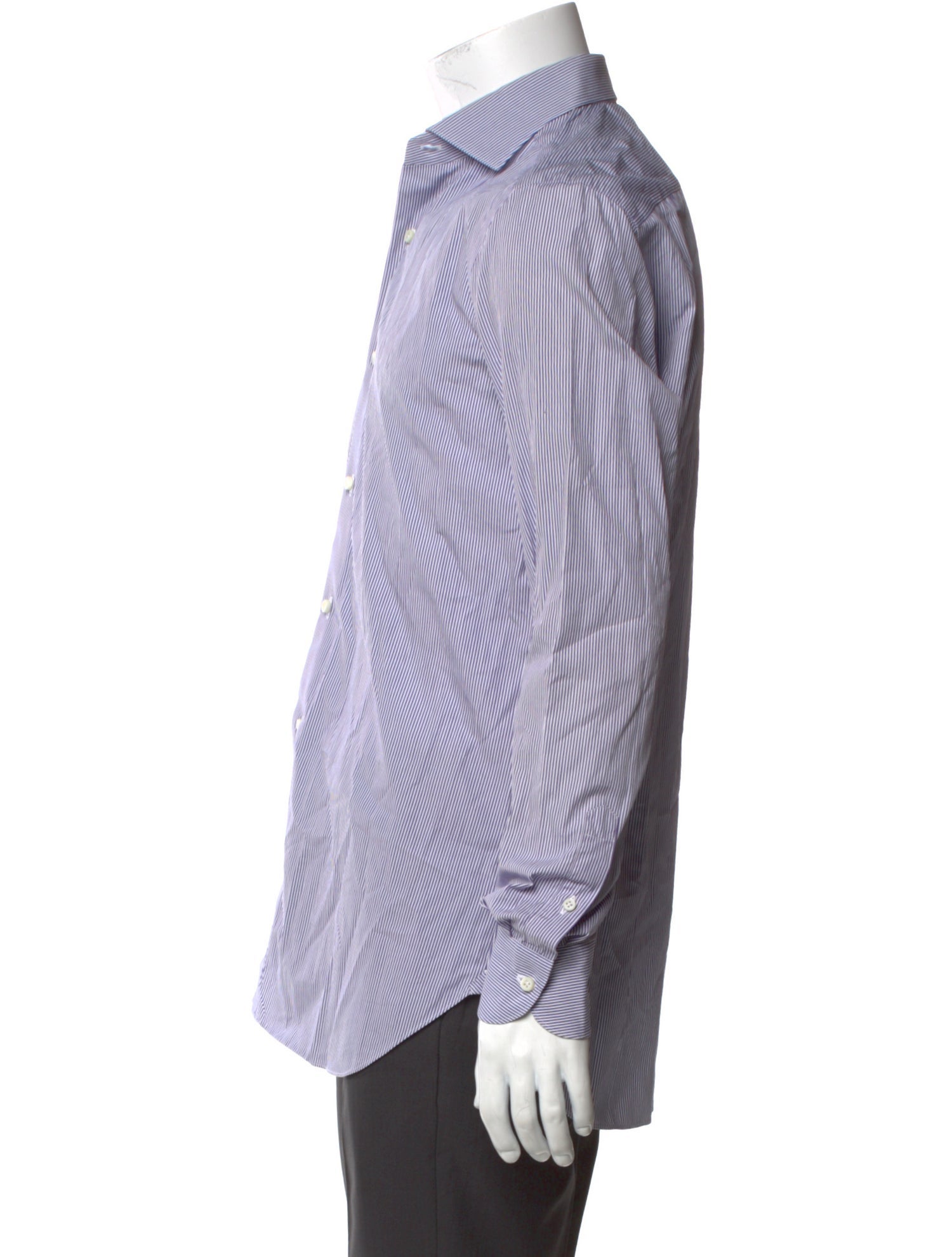 Boglioli Striped Long Sleeve Dress Shirt
