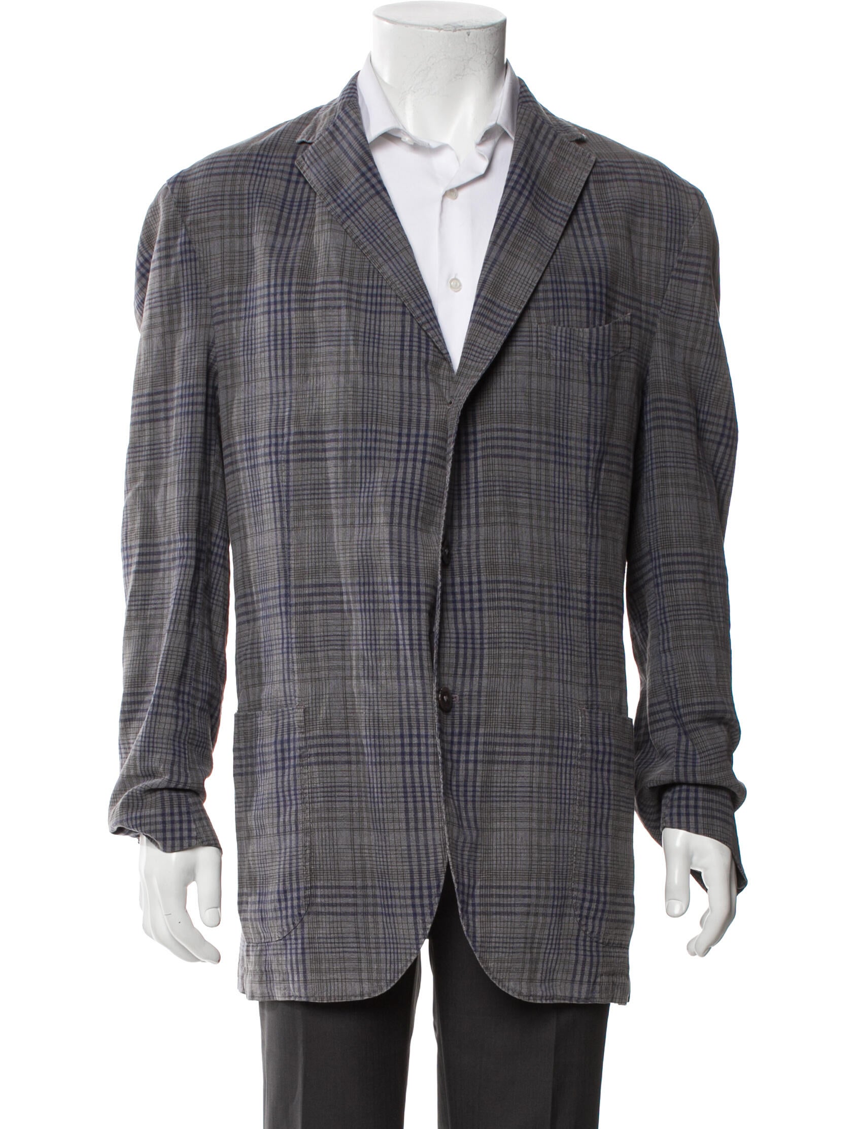 Boglioli Plaid Print Jacket