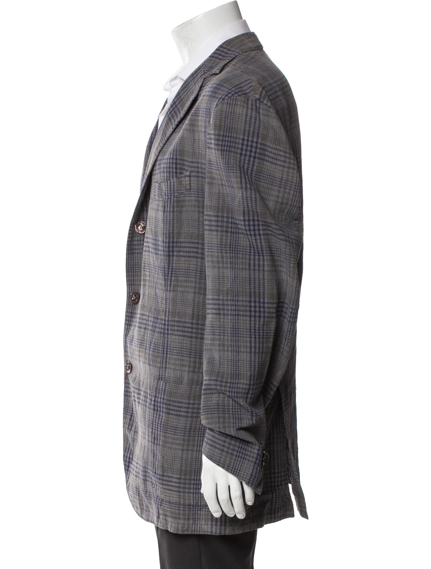 Boglioli Plaid Print Jacket
