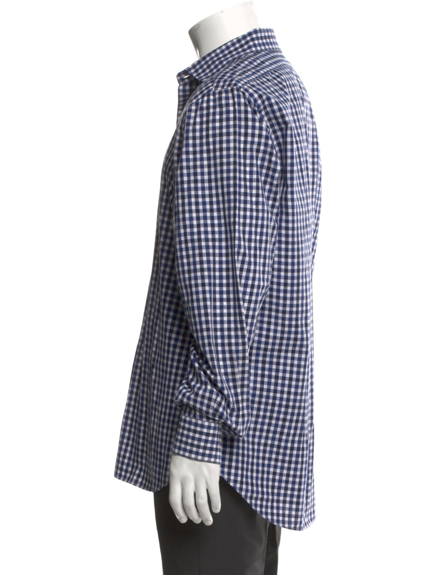 Boglioli Plaid Print Long Sleeve Dress Shirt