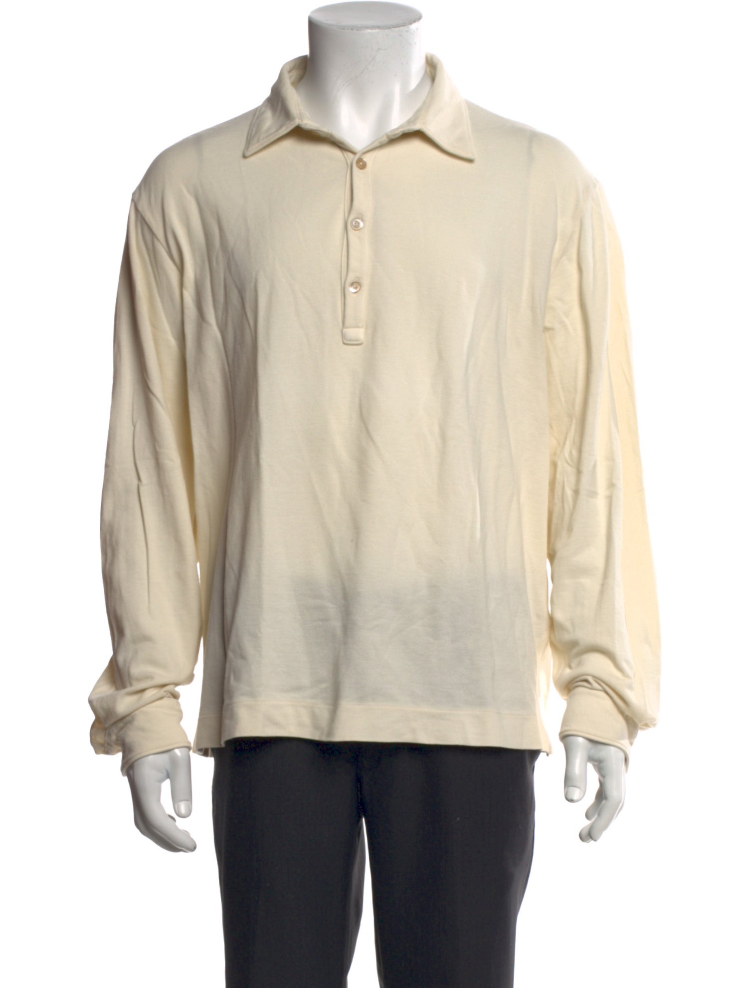 Boglioli Mock Neck Long Sleeve Polo Sweater