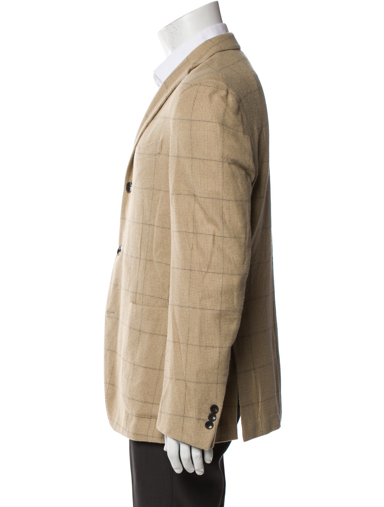 Boglioli Wool Plaid Print Sport Coat