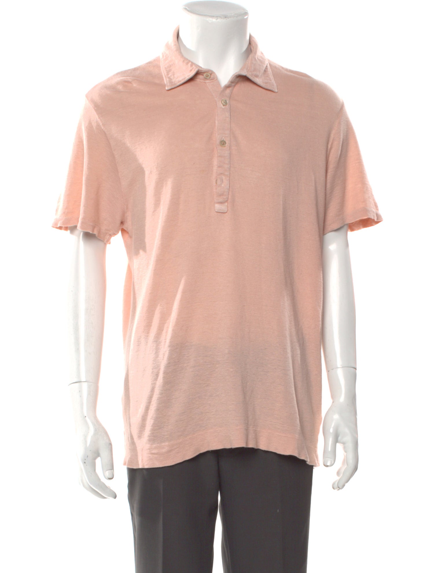 Boglioli Linen Crew Neck Polo Shirt