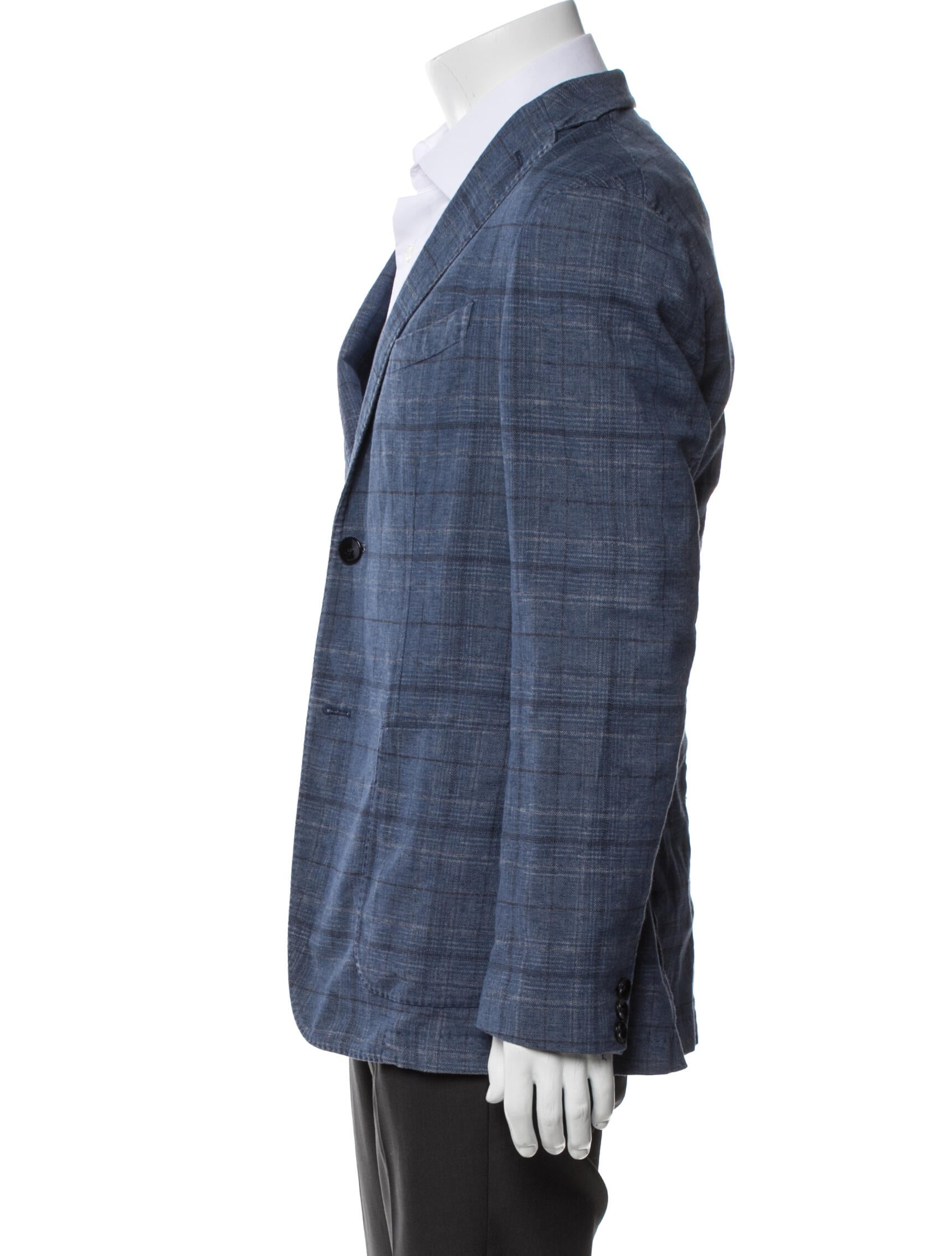 Boglioli Plaid Print Blazer