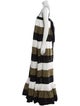 A. Potts Striped Long Dress