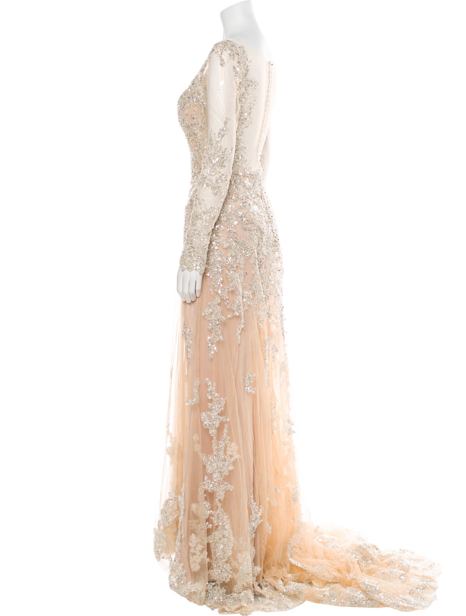 Allure Couture V-Neck Long Dress