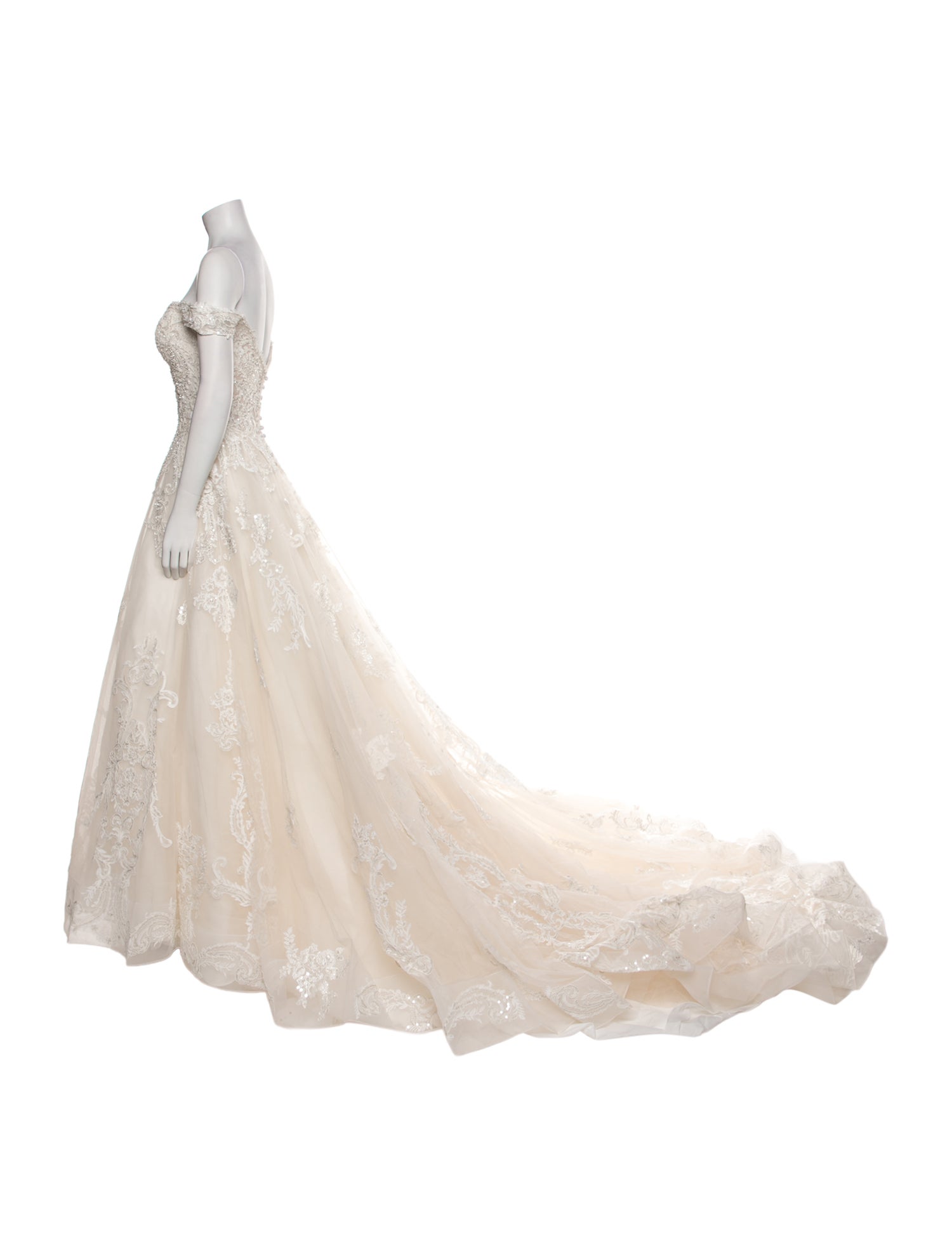 Allure Couture Strapless Long Dress w/ Tags