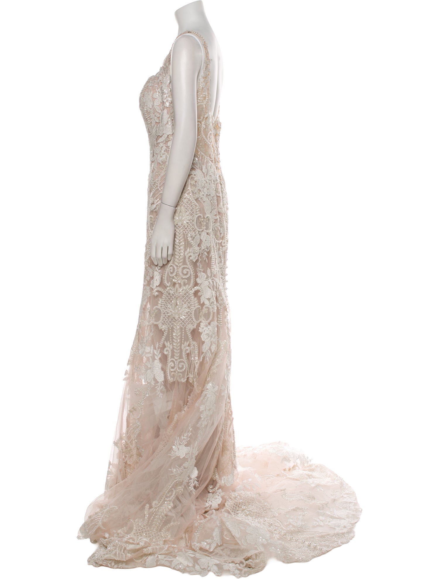 Allure Couture Lace Long Dress w/ Tags