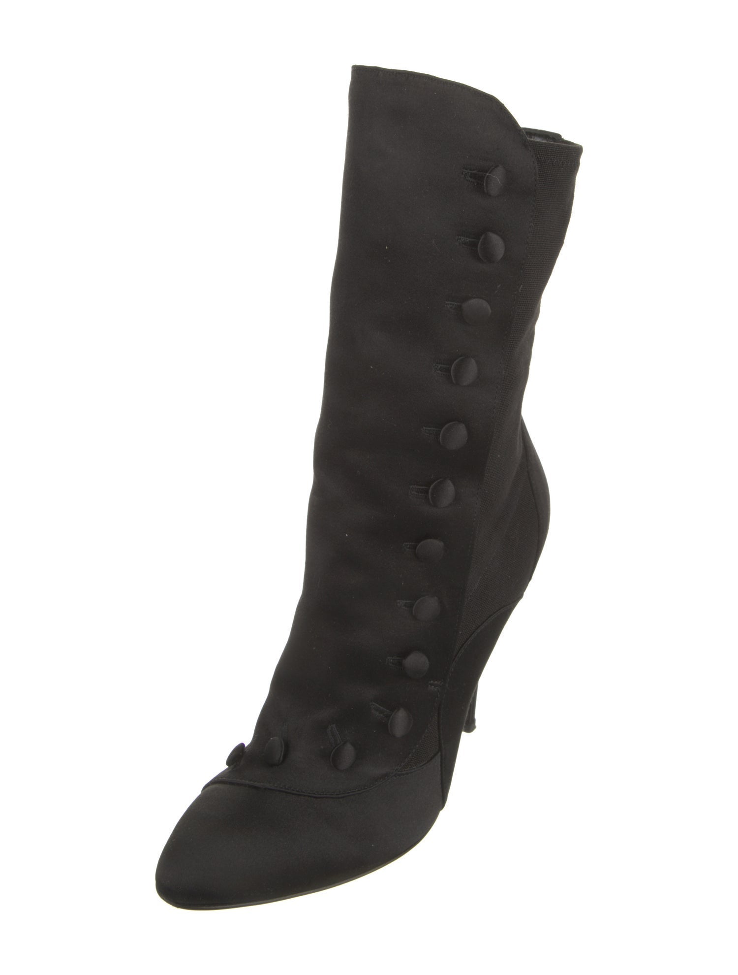 Giuseppe Zanotti x Balmain Satin Sock Boots