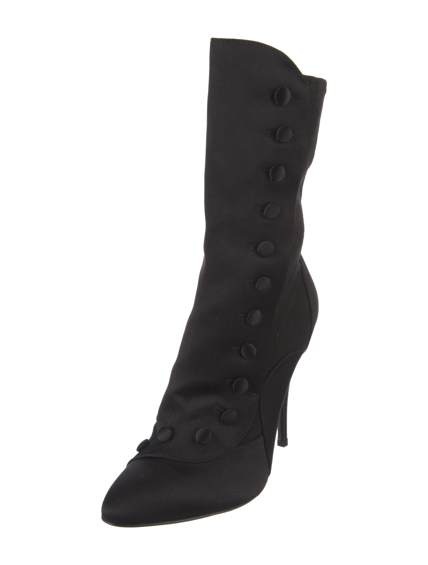Giuseppe Zanotti x Balmain Satin Sock Boots