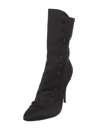 Giuseppe Zanotti x Balmain Satin Sock Boots