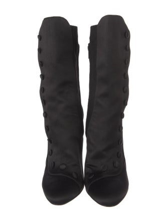 Giuseppe Zanotti x Balmain Satin Sock Boots