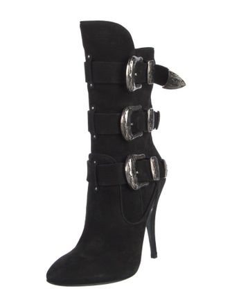 Giuseppe Zanotti x Balmain Suede Boots