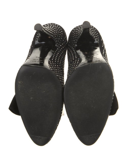 Giuseppe Zanotti x Balmain Suede Polka Dot Print Pumps