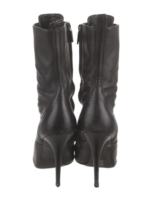 Giuseppe Zanotti x Balmain Leather Lace-Up Boots