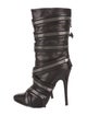 Giuseppe Zanotti x Balmain Leather Lace-Up Boots