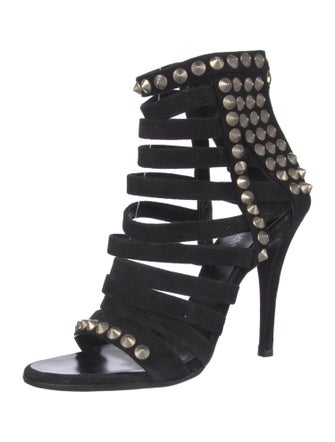 Giuseppe Zanotti x Balmain Suede Studded Accents Pumps