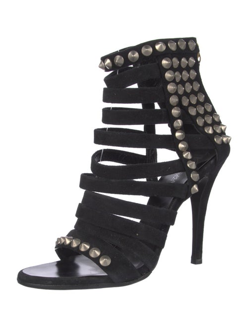 Giuseppe Zanotti x Balmain Suede Studded Accents Pumps