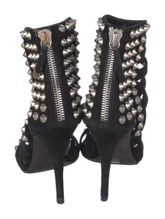 Giuseppe Zanotti x Balmain Suede Studded Accents Pumps