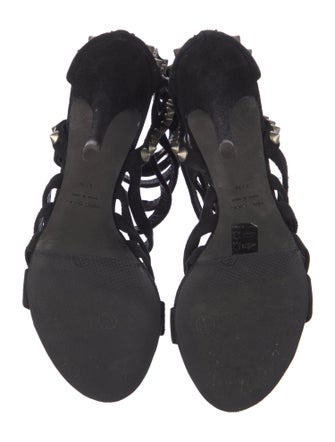 Giuseppe Zanotti x Balmain Suede Studded Accents Pumps