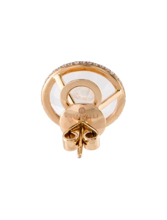 Bhansali 18K Quartz & Diamond Single Stud Earring