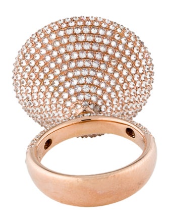 Bhansali 18K Rose Quartz & Diamond heirloom Collection Cocktail Ring