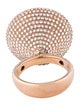 Bhansali 18K Rose Quartz & Diamond heirloom Collection Cocktail Ring