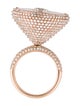 Bhansali 18K Rose Quartz & Diamond heirloom Collection Cocktail Ring