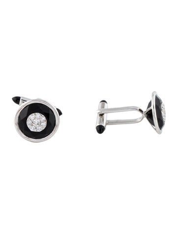 Bhansali 18K Onyx & Diamond Cufflinks