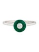 Bhansali 18K Synthetic Emerald & Diamond Cocktail Ring