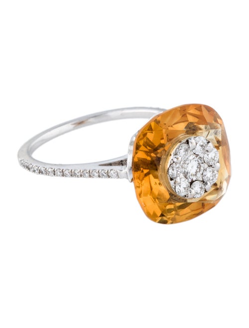 Bhansali 18K Citrine & Diamond Cocktail RIng