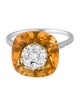 Bhansali 18K Citrine & Diamond Cocktail RIng