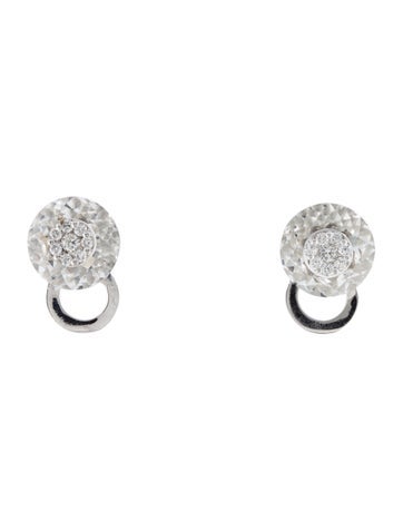 Bhansali Stud 18K Quartz & Diamond ONE Earrings